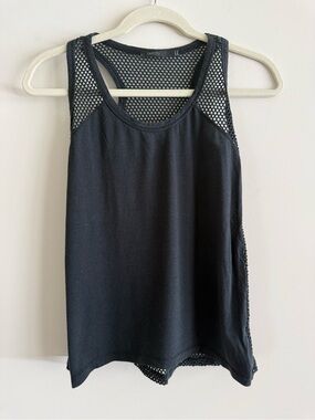 Twenty Black Mesh Racerback Tank. Size S. Very Good Condition.